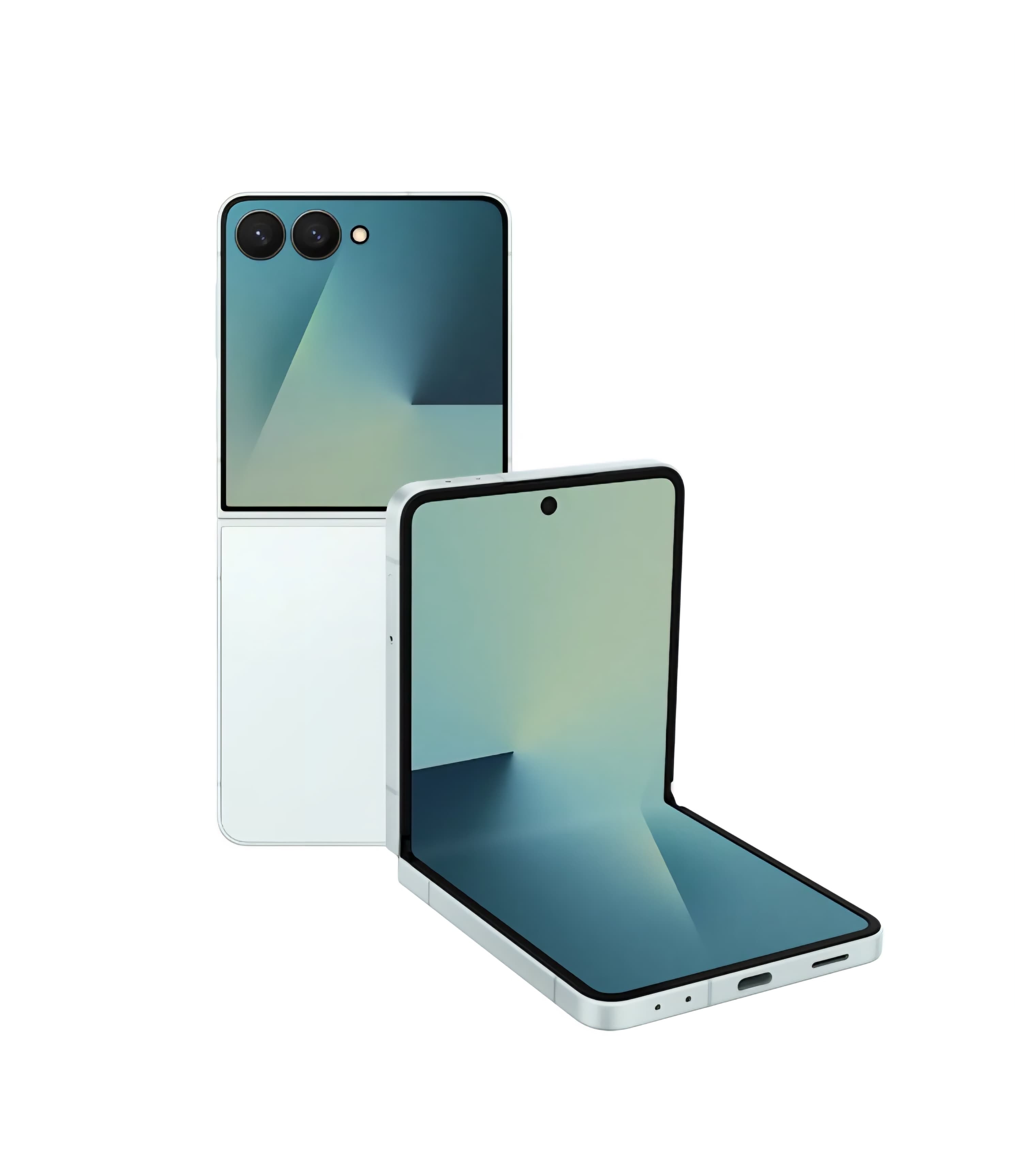 갤럭시 Z 플립7 폴더블 스마트폰 접힌 모습