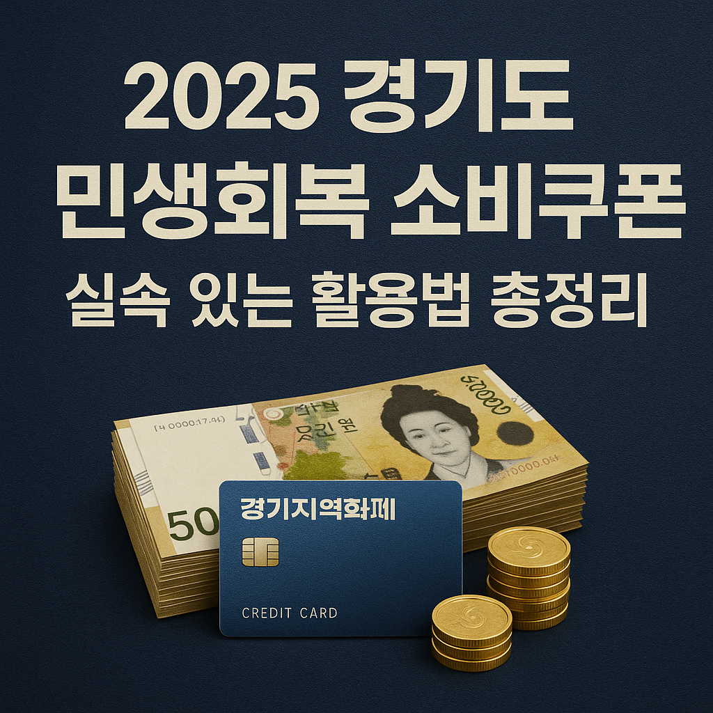 2025 경기도 민생회복 소비쿠폰, 실속 있는 활용법 총정리