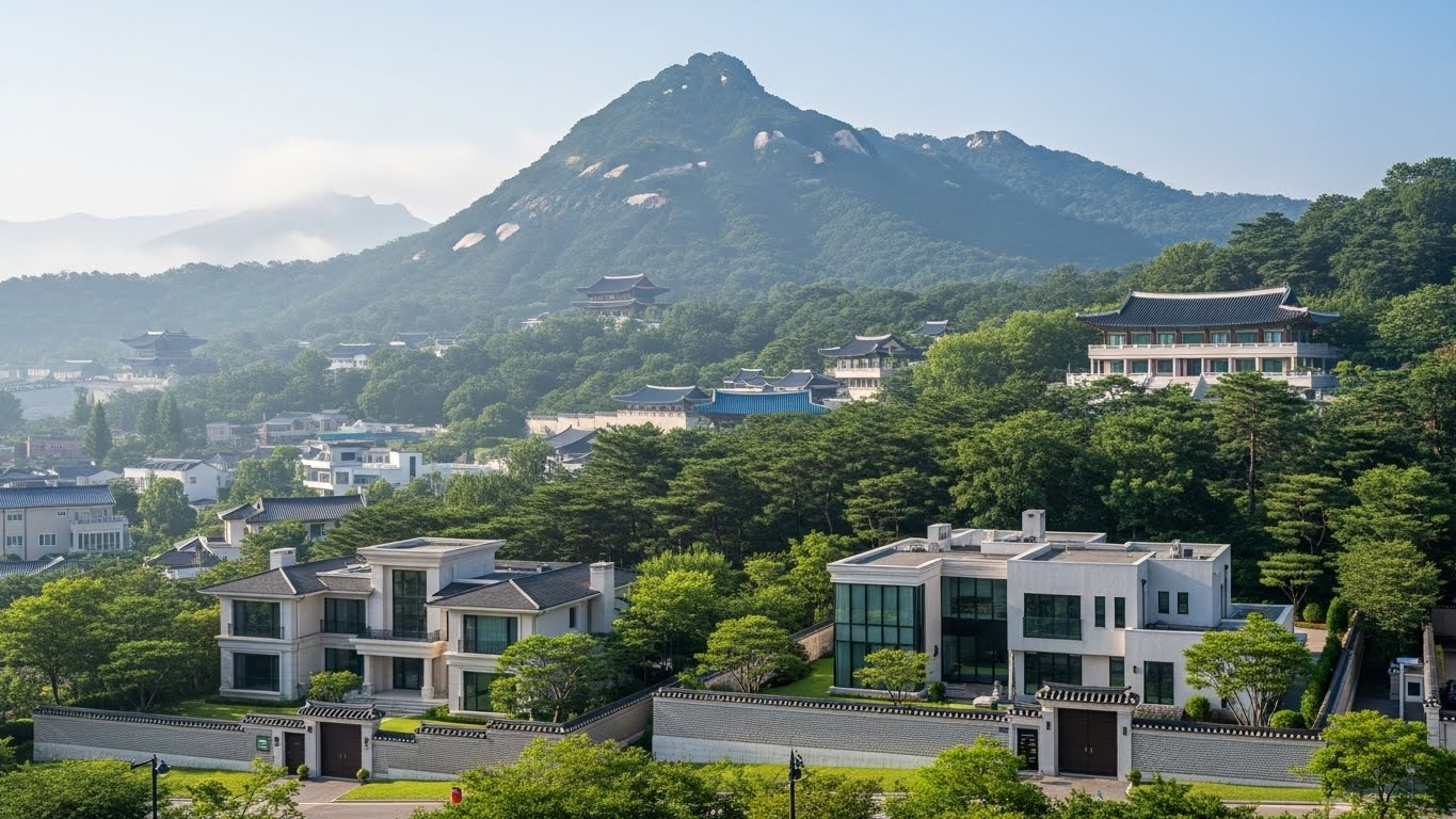 '푸른 구름'이 감도는 백악산 자락, '최고급 주거지와 권력의 배후지'
