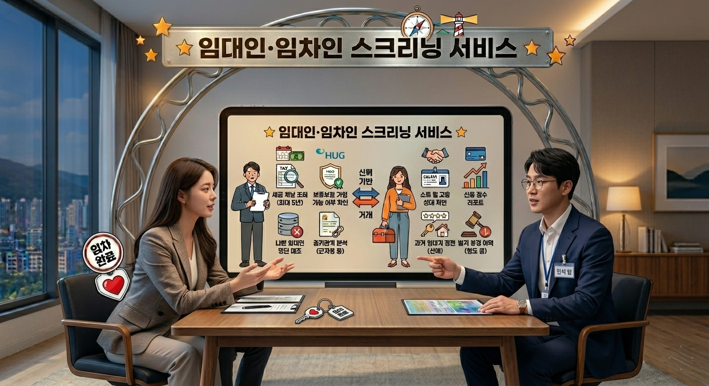 임대인,임차인 스크리닝 서비스