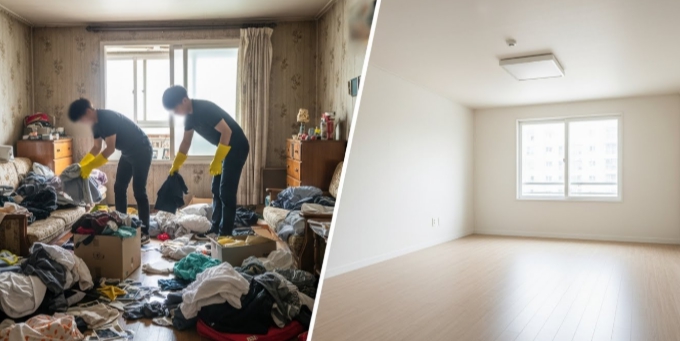 창녕 고독사청소 후 정리 마무리