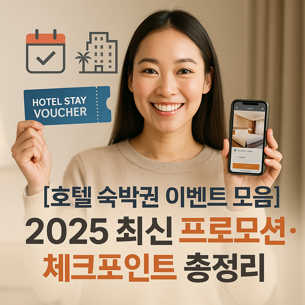 호텔 숙박권 이벤트 모음 | 2025 최신 프로모션·체크포인트 총정리
