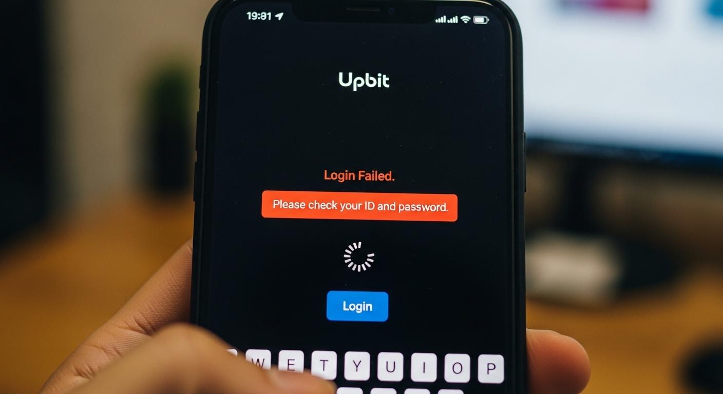 업비트 로그인 안됨