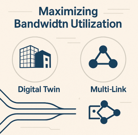 대역폭 활용 극대화 디지털 트윈 기술