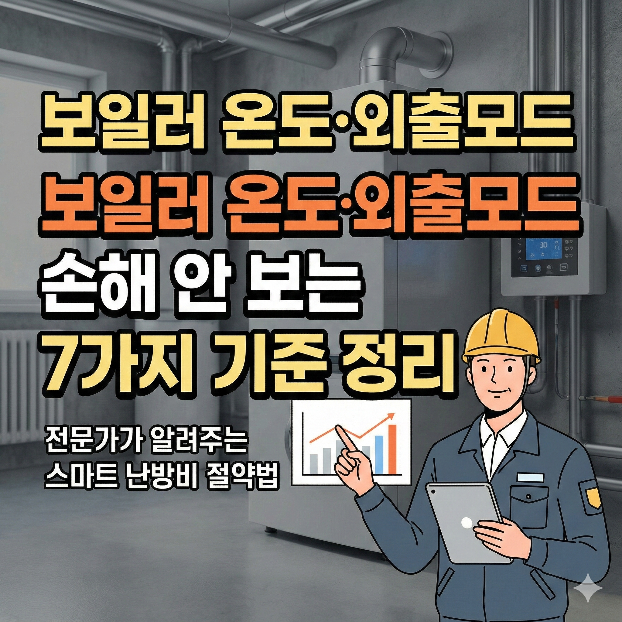 보일러 온도&middot;외출모드, 손해 안 보는 7가지 기준 정리