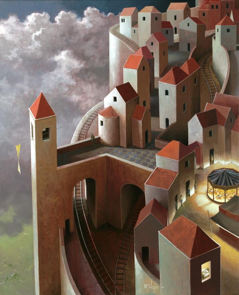미키엘 슈리이버(Michiel Schrijver), 네덜란드, 화가, 1957-현재
