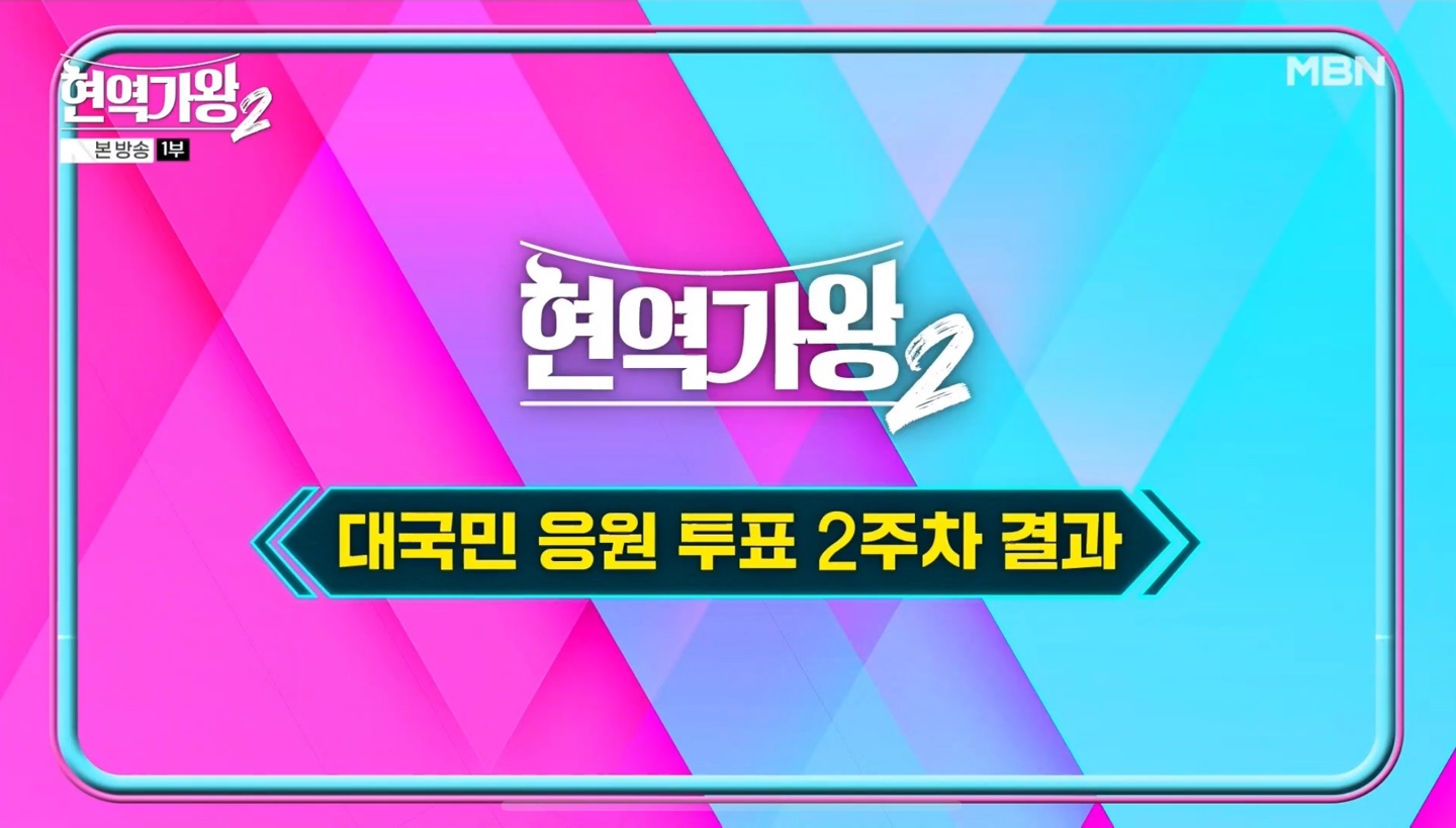 현역가왕2 2주차 투표순위