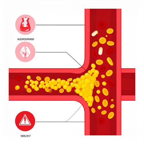 동맥경화, 심근경색, 뇌졸중과 같은 심혈관계 질환으로 이어질 수 있으며
