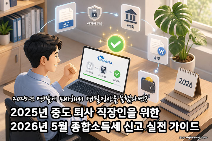 중도 퇴사 직장인을 위한 종합소득세 신고 실전 가이드