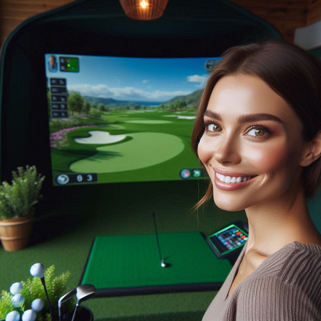 스크린골프장 배경