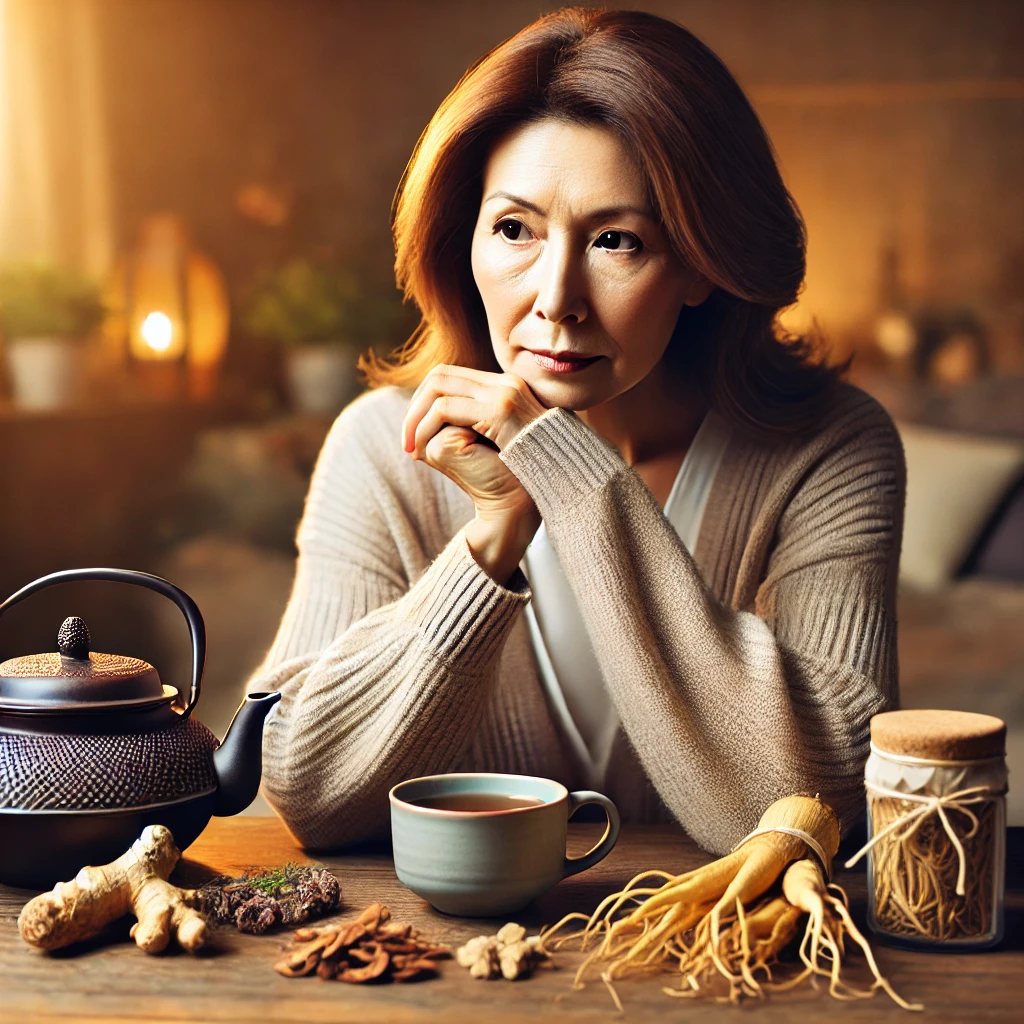 갱년기여자와 한약