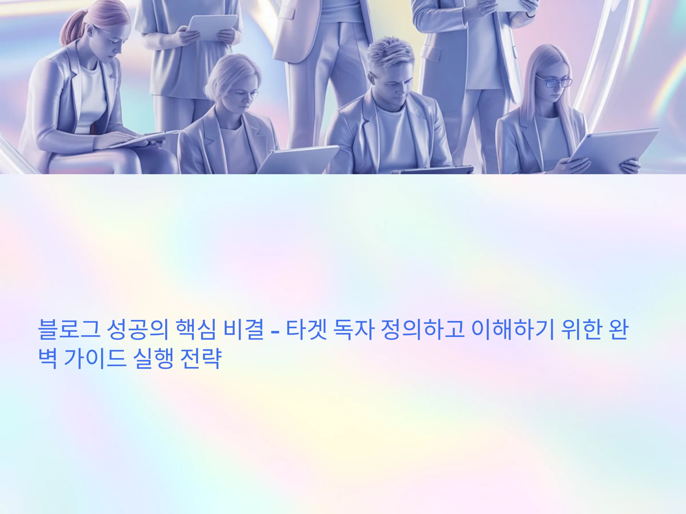 타겟 독자 정의하고 이해하기 위한 완벽 가이드 실행 전략