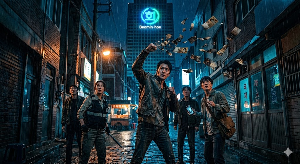 The villainous group secretly monitoring the cash-using heroes from a high-tech control room.