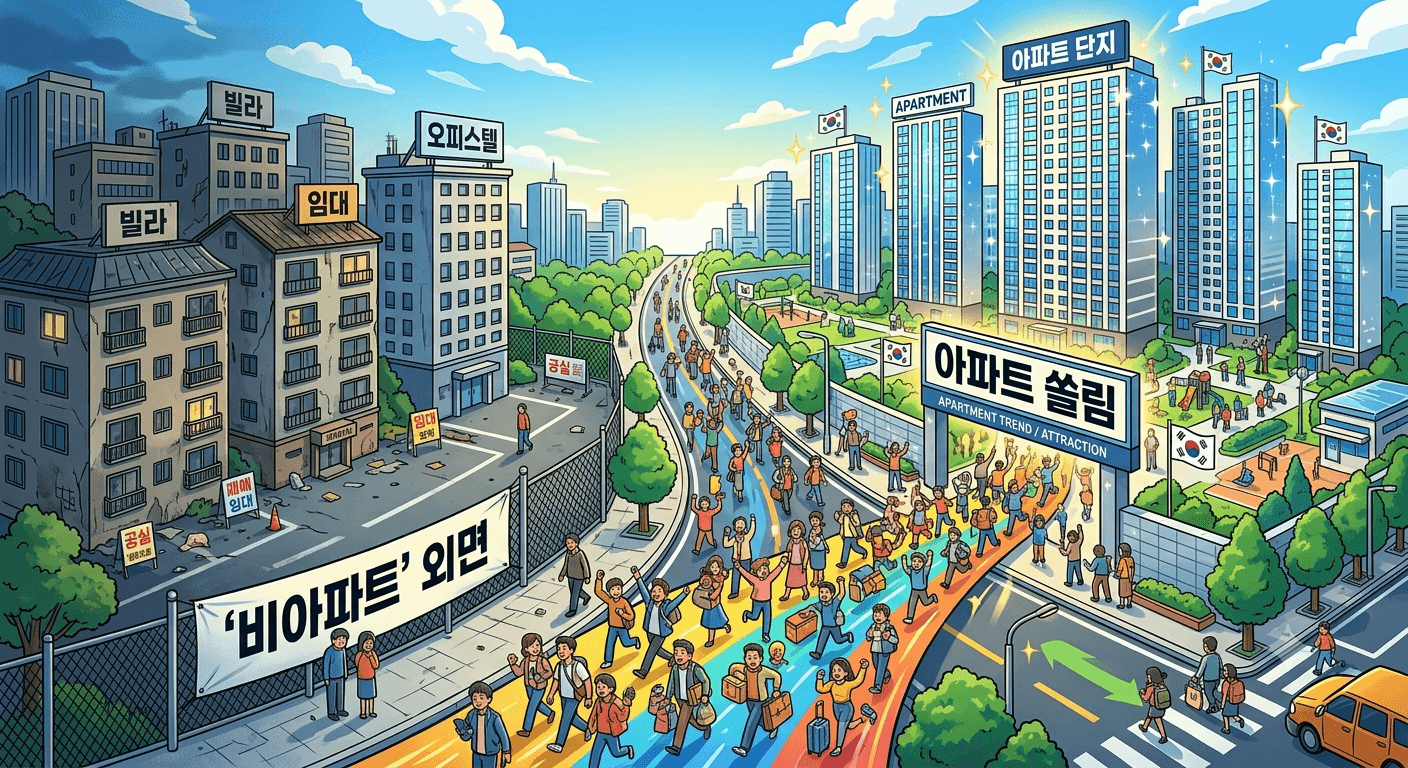 비아파트(빌라·오피스텔) 외면과 아파트 쏠림