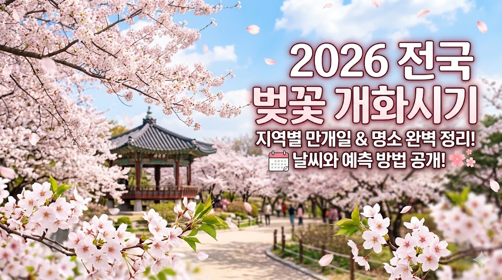 벚꽃 개화시기