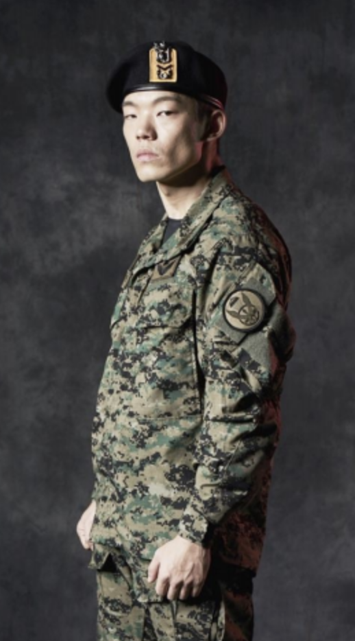 이정현 신병 군복