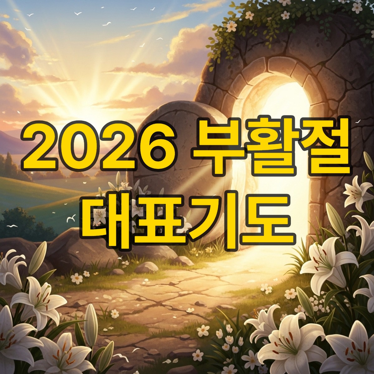 부활절 주일낮예배 대표기도문