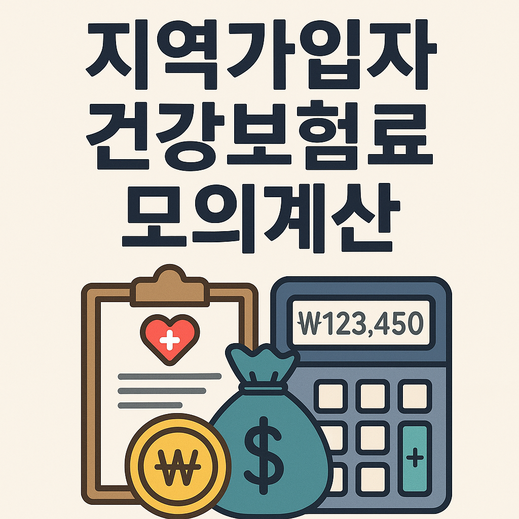 지역가입자 건강보험료 모의계산