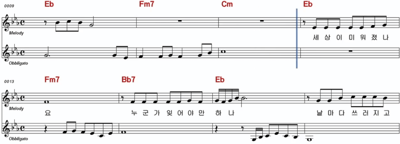 신유 잠자는 공주 악보