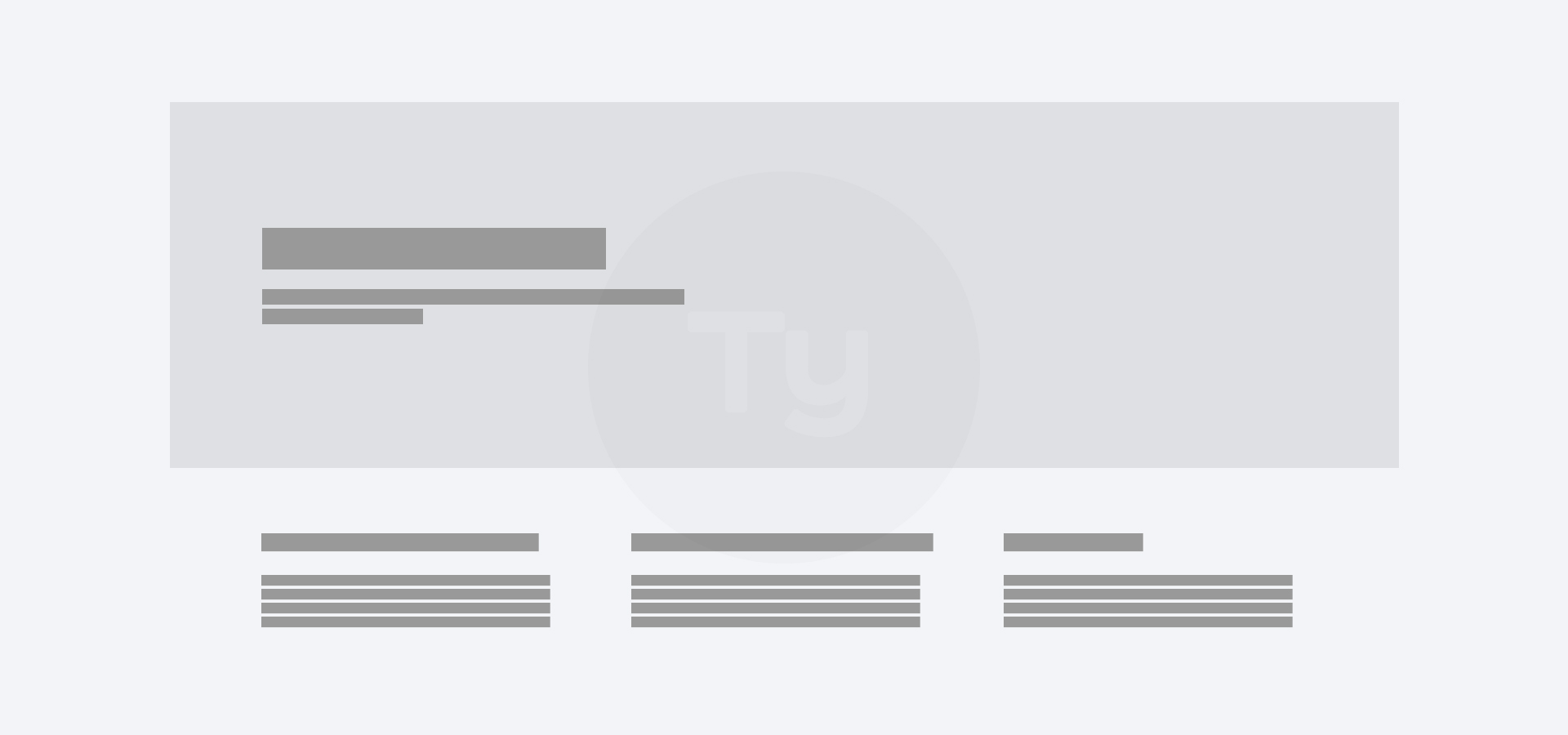 Lorem을 활용한 디자인 예시 이미지