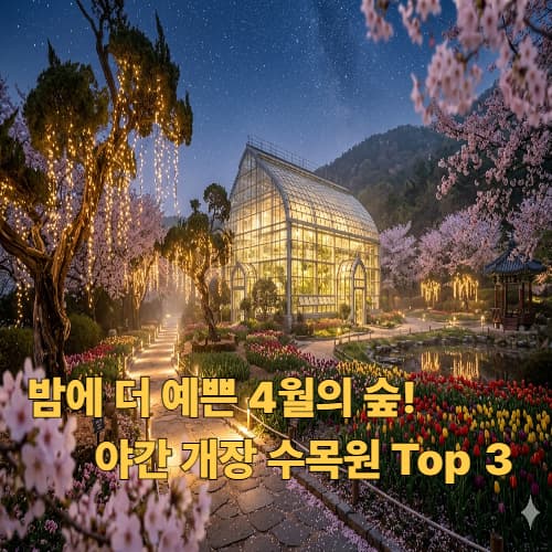 2026 봄꽃 축제의 정점: 야간 개장하는 서울 근교 수목원 Best 3