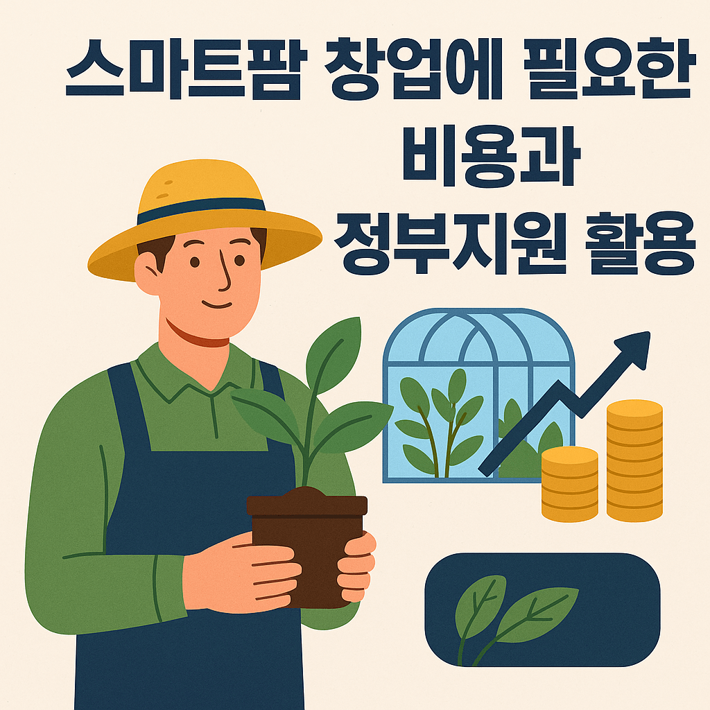 스마트팜 창업에 필요한 비용과 정부지원 활용
