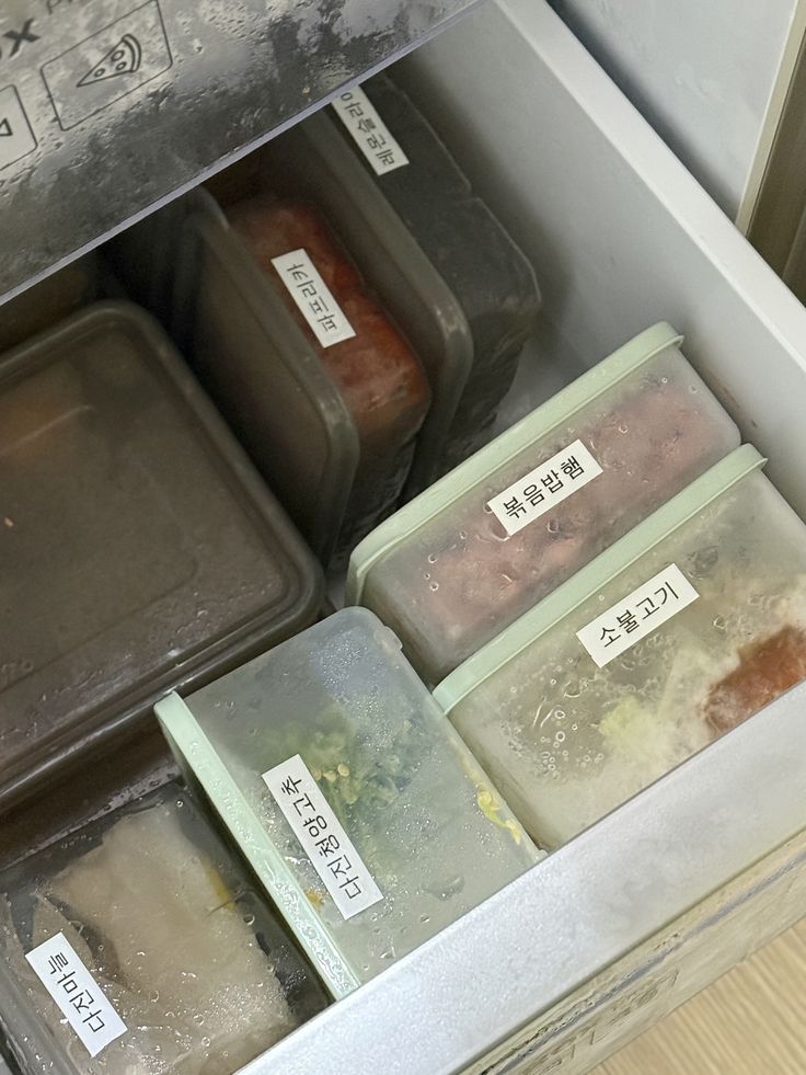 냉장고 정리 수납법