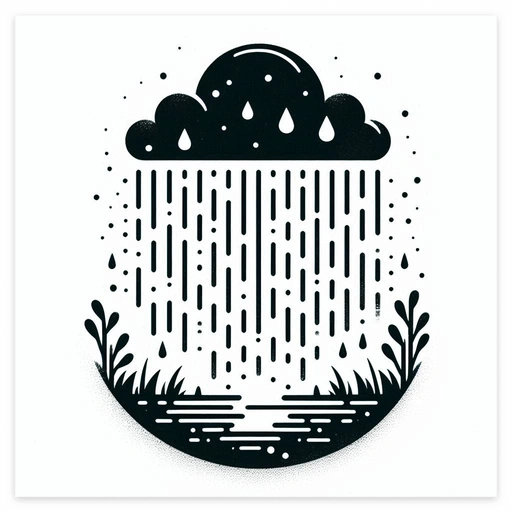 비 내리는 꿈 로또번호 및 꿈해몽