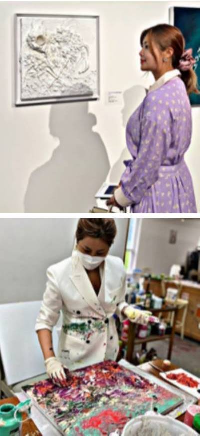 작품앞에_서있는_솔비