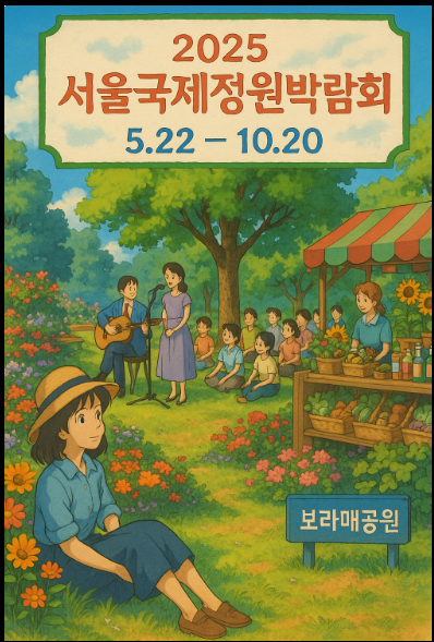 "2025 서울국제정원박람회" 홍보 포스터