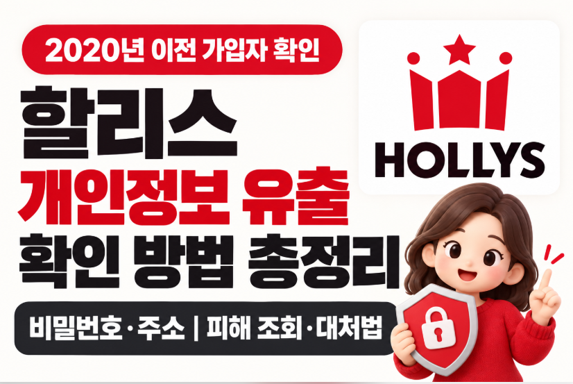할리스 개인정보 유출 확인 방법 총정리｜2020년 이전 가입자&middot;비밀번호&middot;주소&middot;피해 조회&middot;대처법
