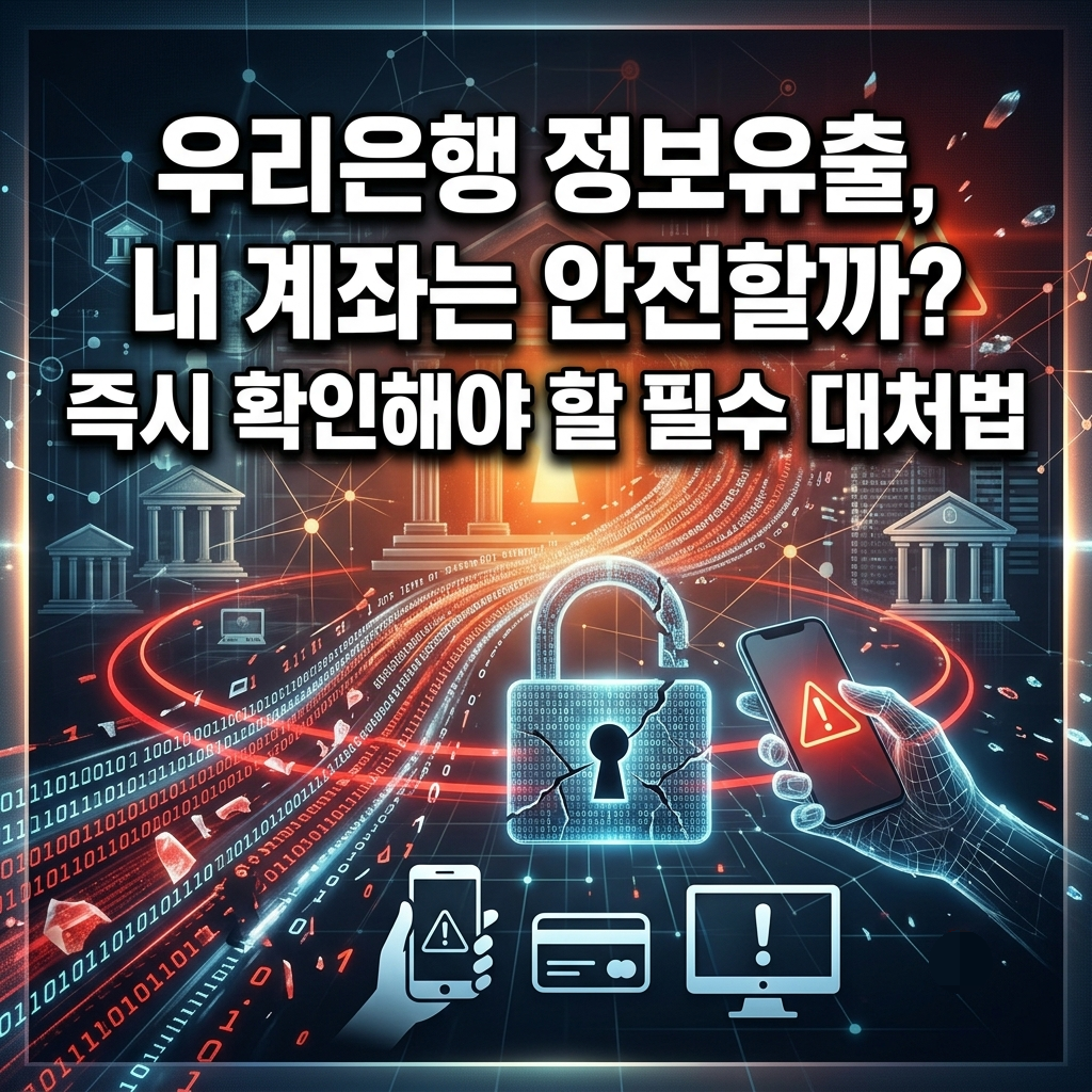 우리은행 정보유출, 내 계좌는 안전할까? 즉시 확인해야 할 필수 대처법