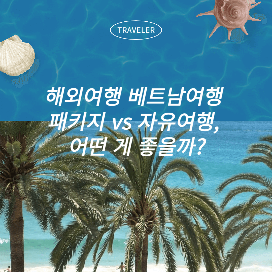 해외여행 베트남 여행 패키지 vs 자유여행, 어떤 게 좋을까?
