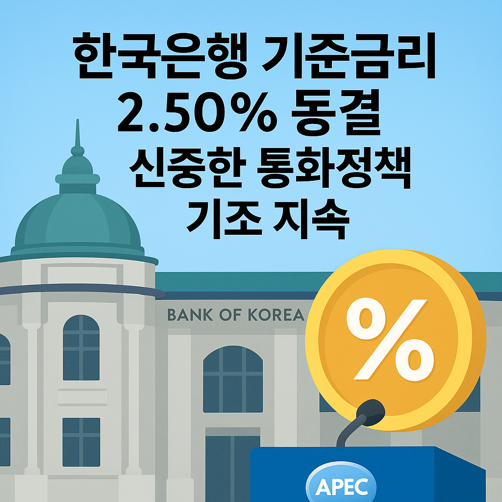 한국은행 기준금리 2.50% 동결