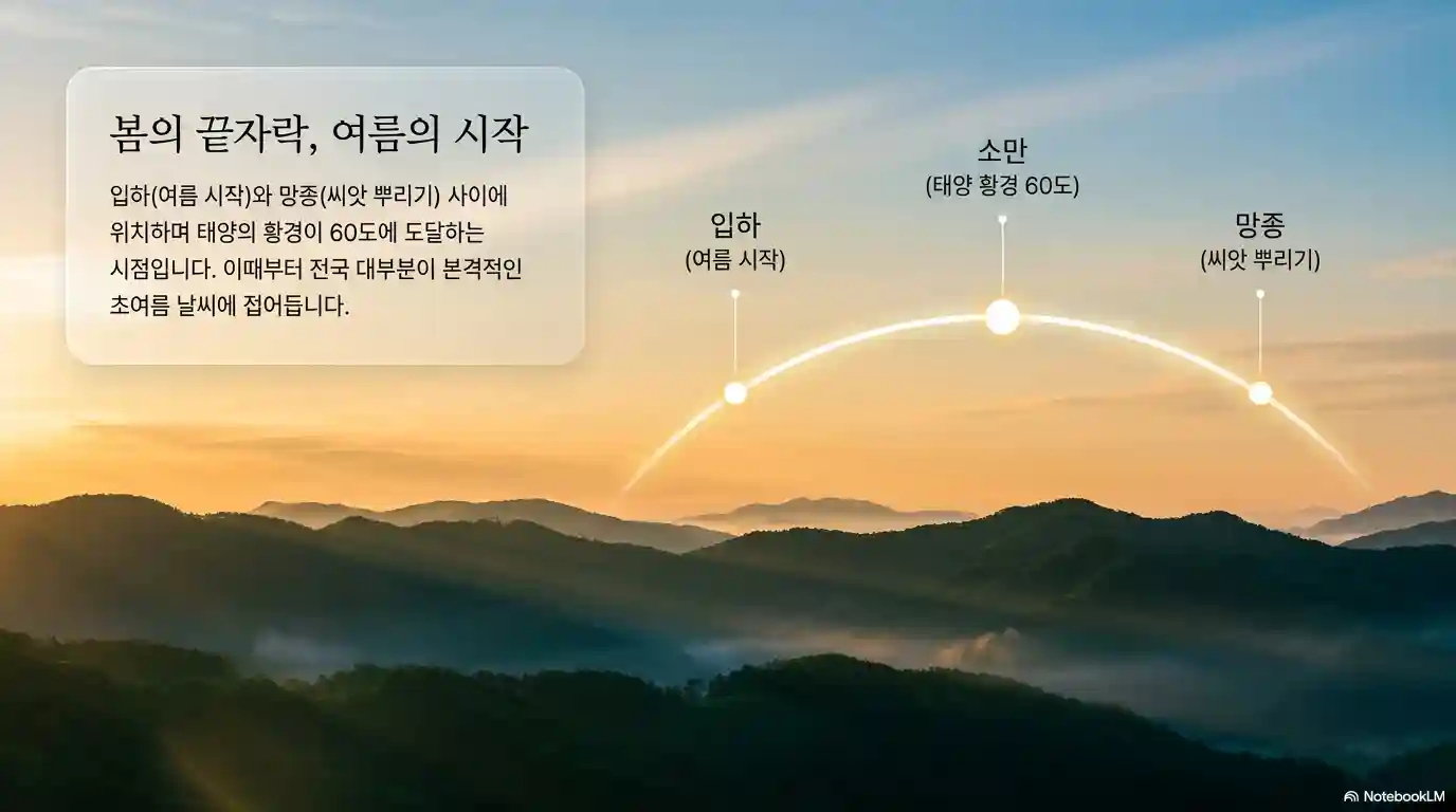 소만 봄의 끝자락 여름의 시작