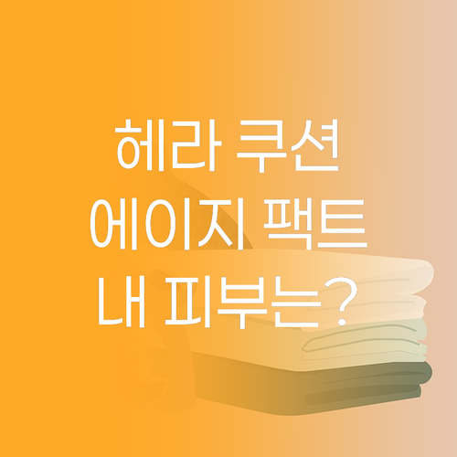 헤라 블랙 쿠션 vs 에이지투웨니스 ..