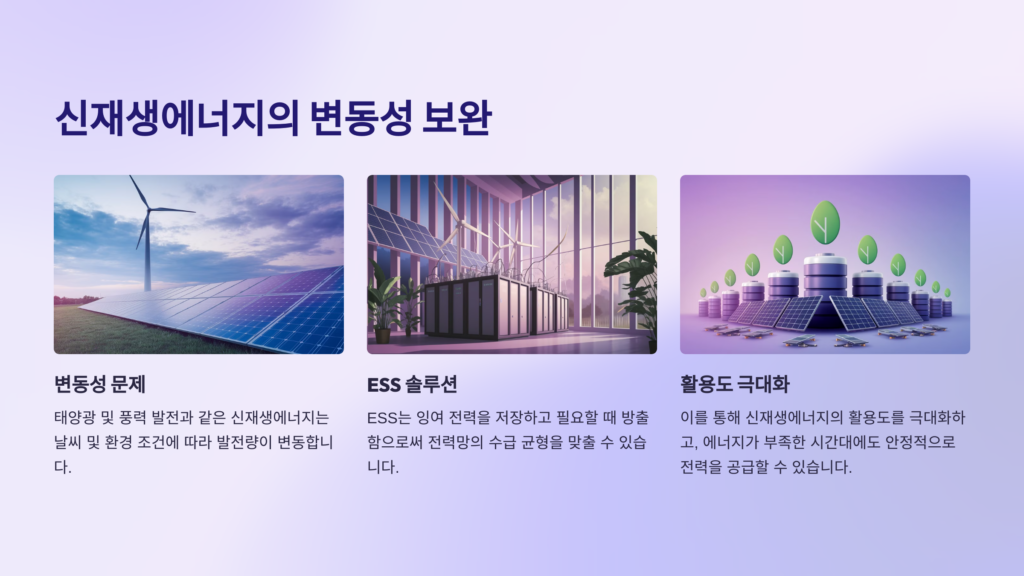 신재생에너지의 변동성 보완