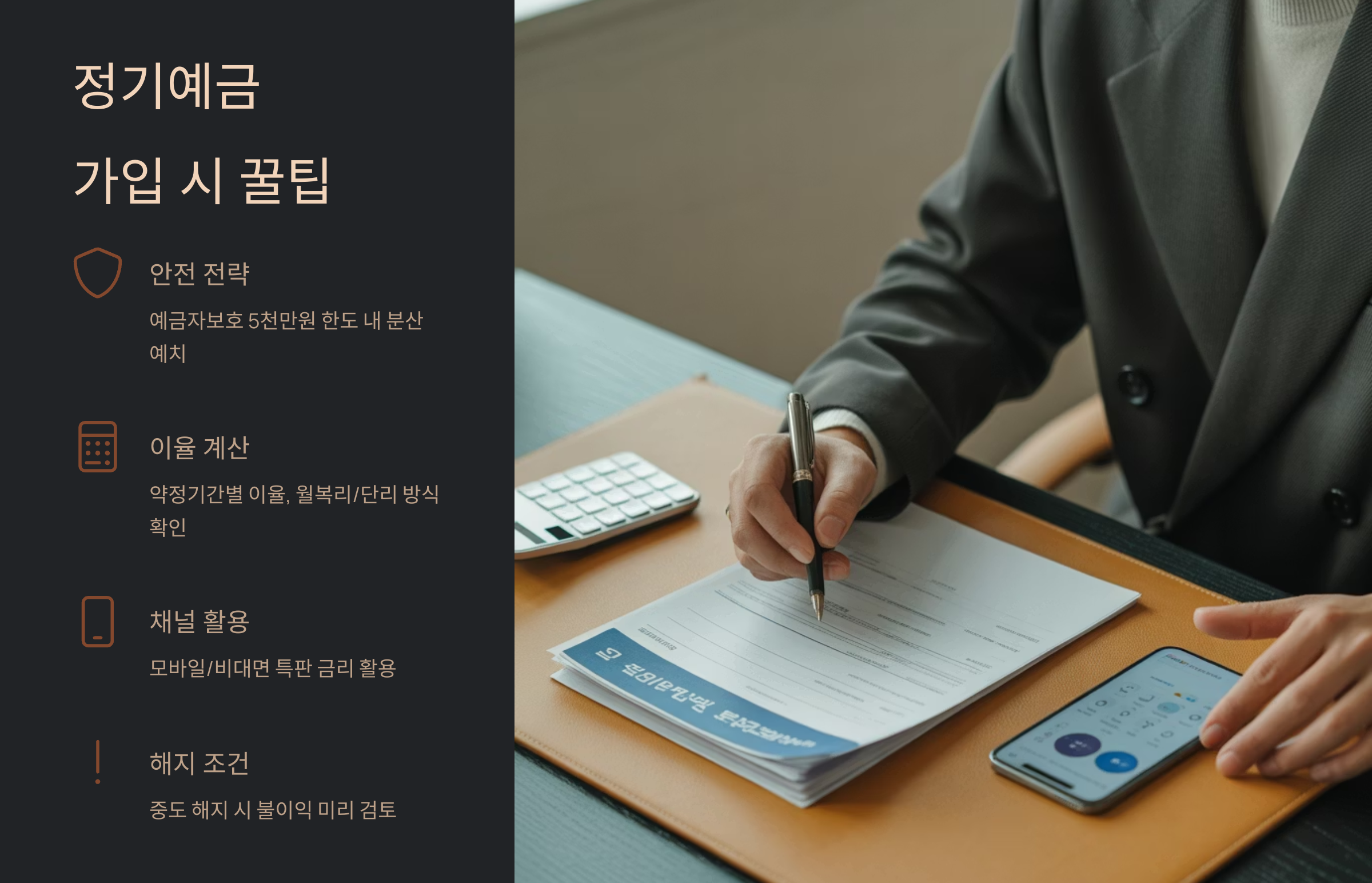 정기예금 가입 시 꿀팁