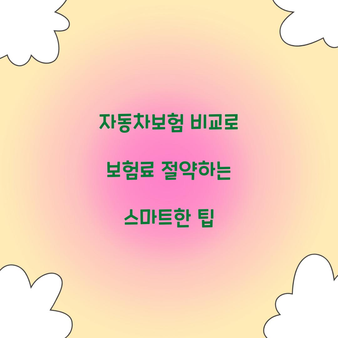 자동차보험 비교