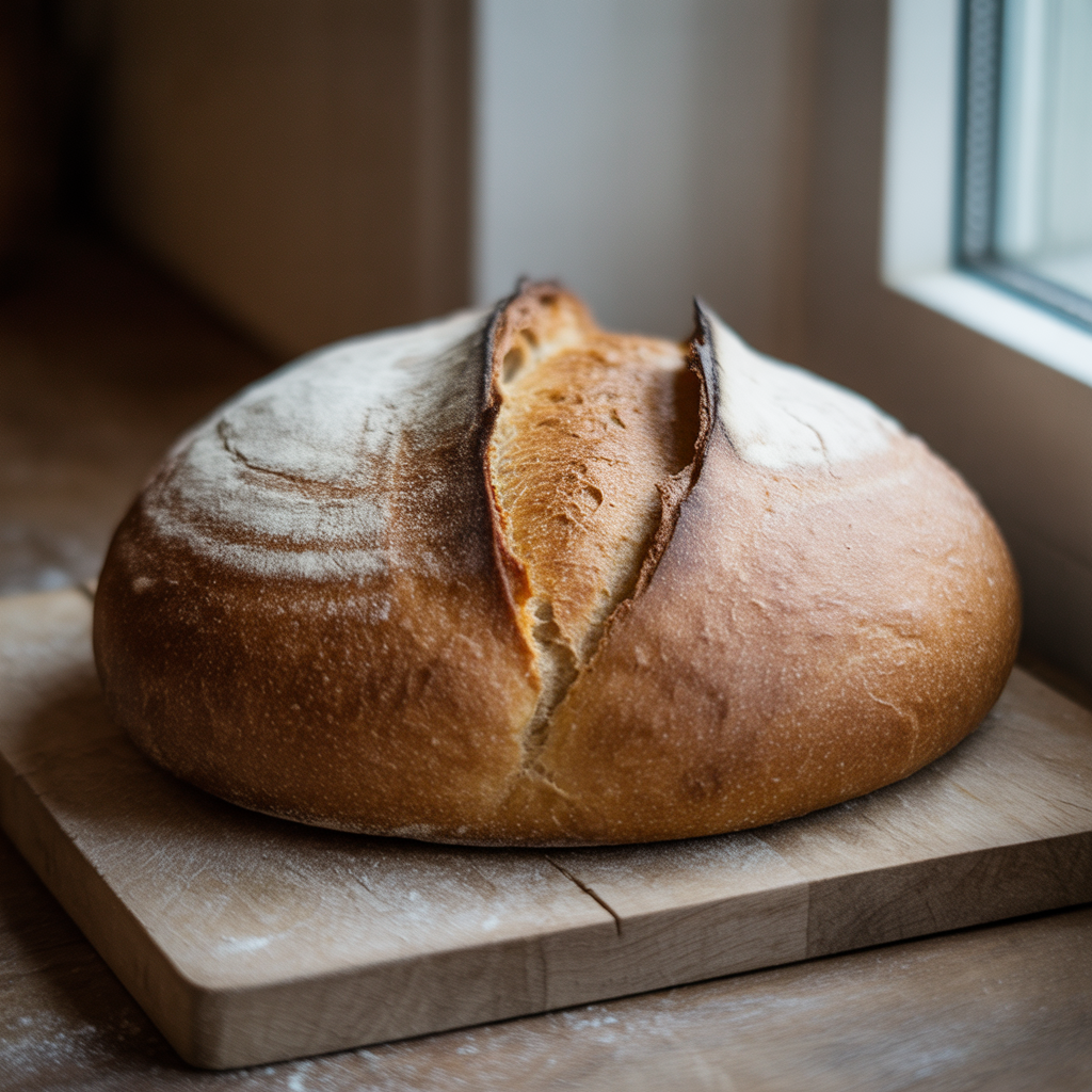 저녁에 부담 없는 담백한 빵