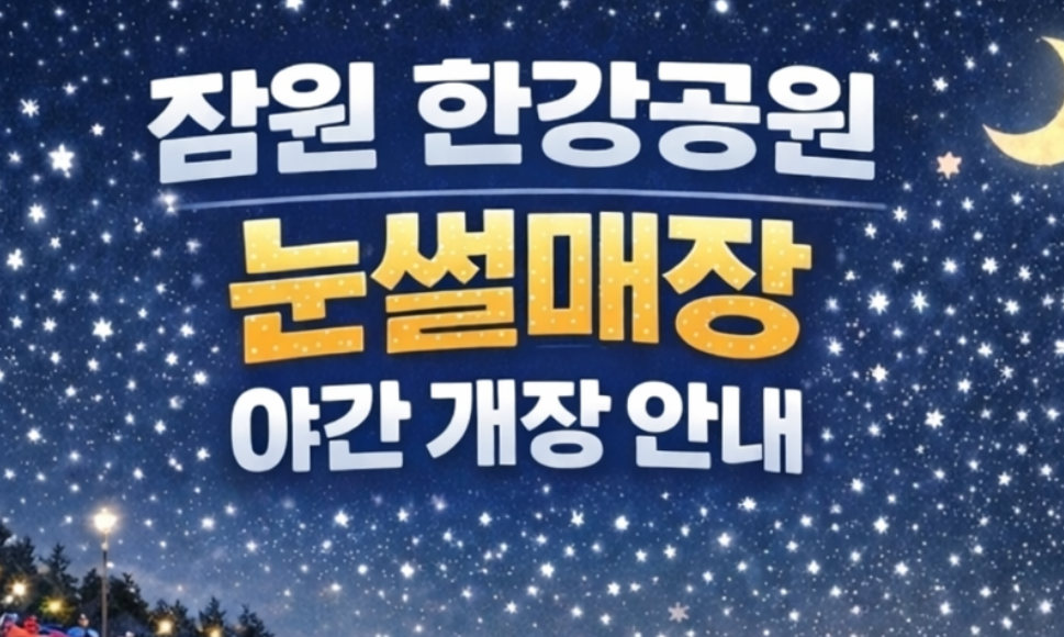 2026 뚝섬 눈썰매장 완전정복 &ndash; 예약, 예매, 주차, 할인, 개장일, 입장료