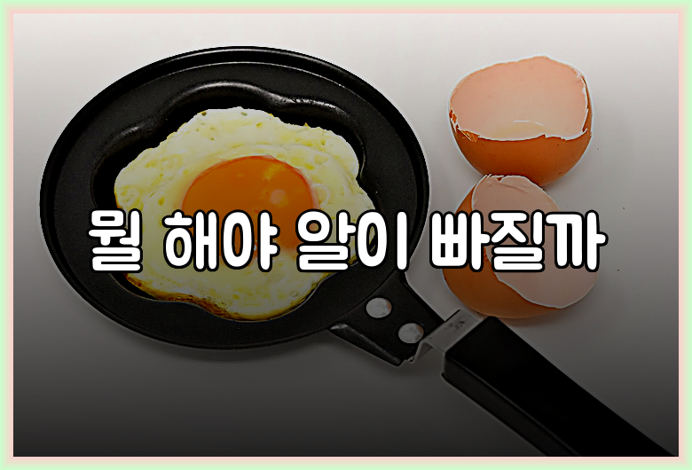 뭘 해야 알이 빠질까