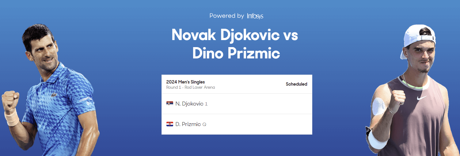 2024 호주 오픈 테니스 대회 1라운드 경기일정 중계시간 대진표