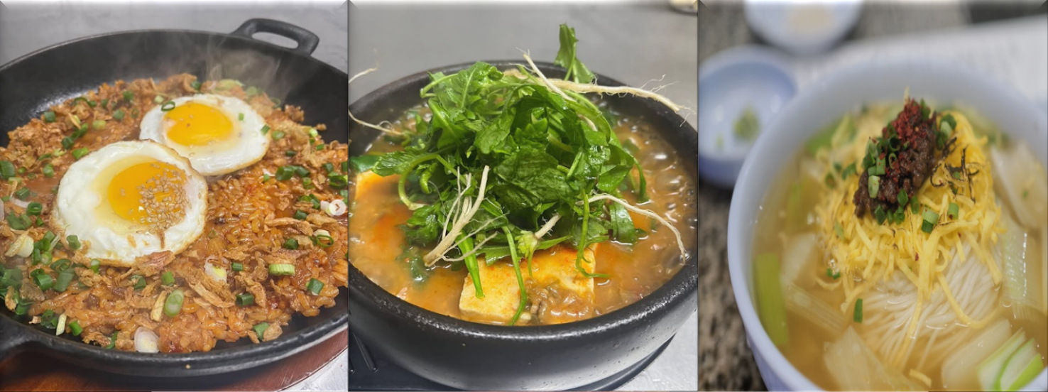 볶음밥과-냉이된장찌개,-그리고-마늘국수