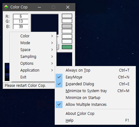 Color Cop Application