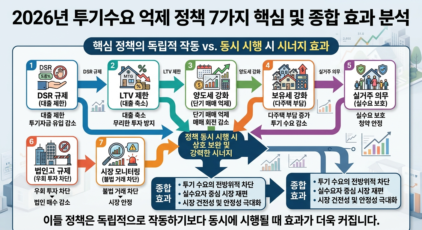 2026년 투기수요 억제 정책 7가지 핵심