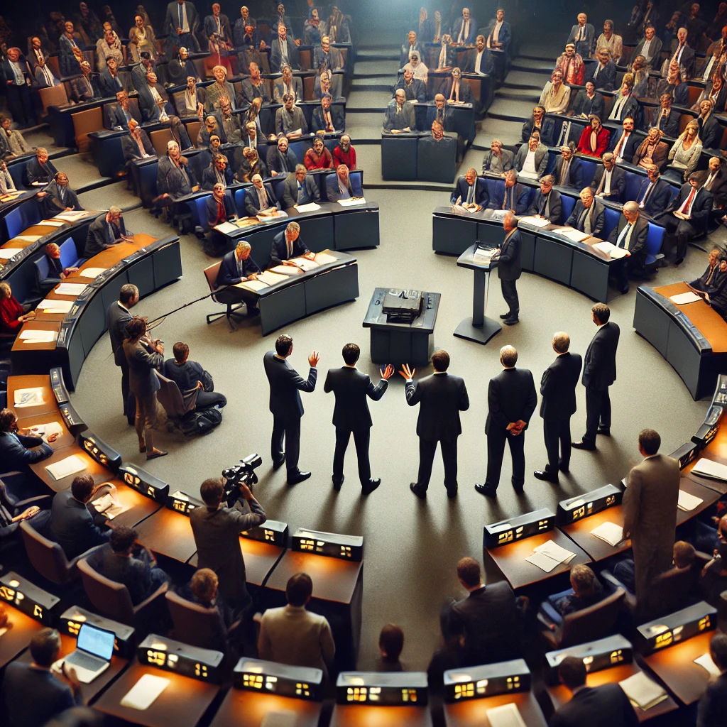 독일 의회의 모습