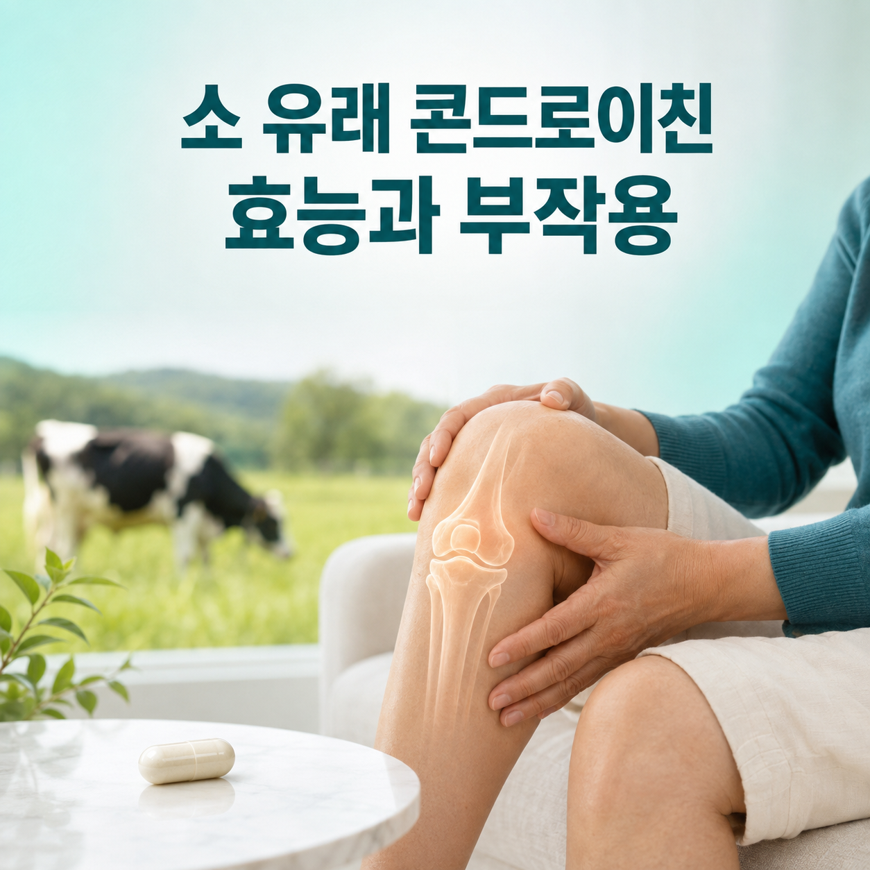 소 유래 콘드로이친 효능과 부작용/ 관절 건강을 위해 먹기 전 꼭 알아야 할 핵심 정보
