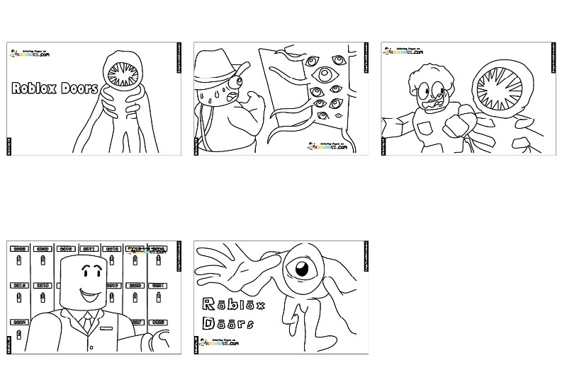 도어즈 색칠공부 도안