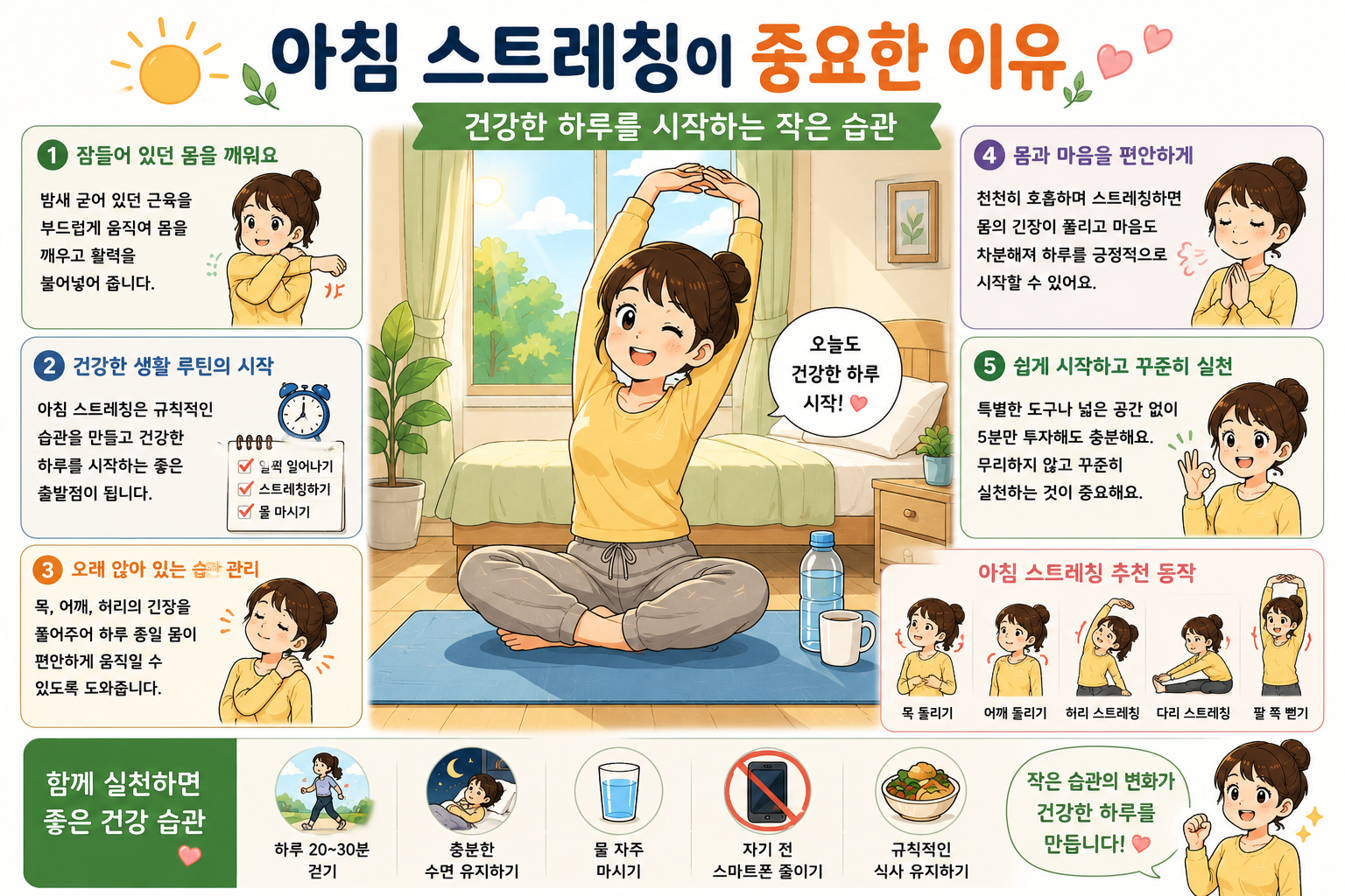 아침 스트레칭이 중요한 이유